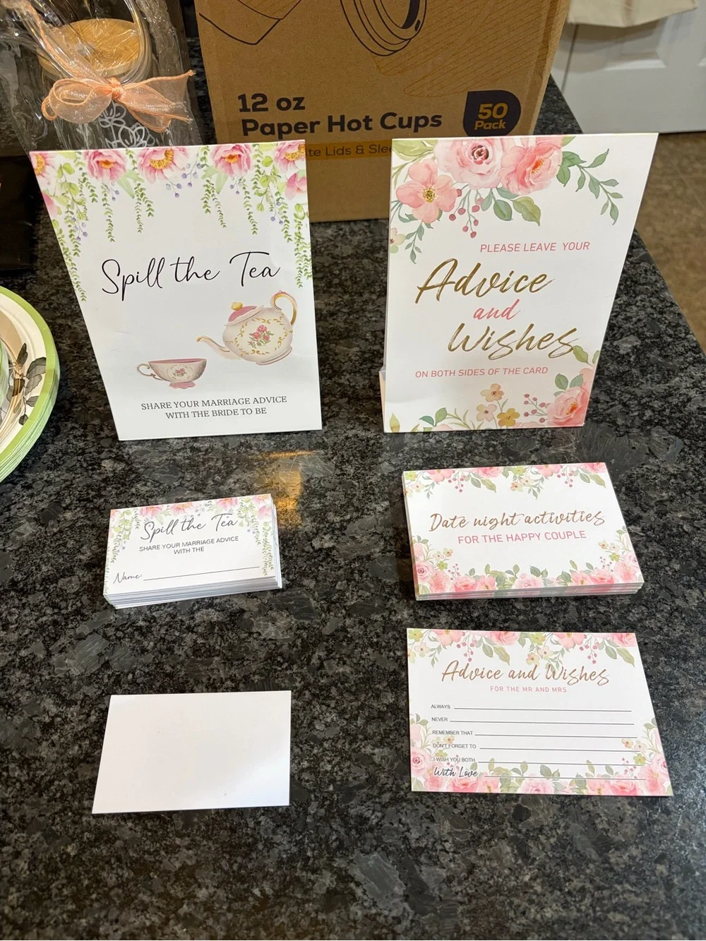 Bridal Shower Tea Party Decor and Supplies Bundle